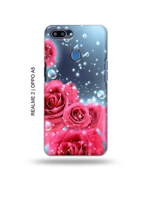 flowers back cover compatible with realme 2, oppo a5 - 18993021 - Very Small Image - 1