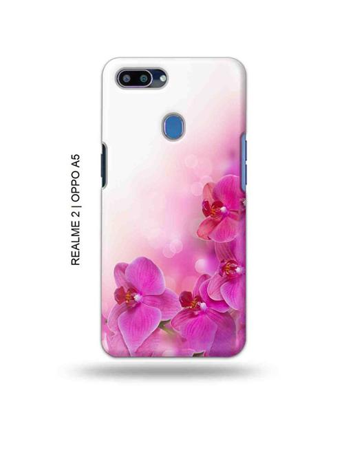 flowers back cover compatible with realme 2, oppo a5 - 18993027 - Very Small Image - 1