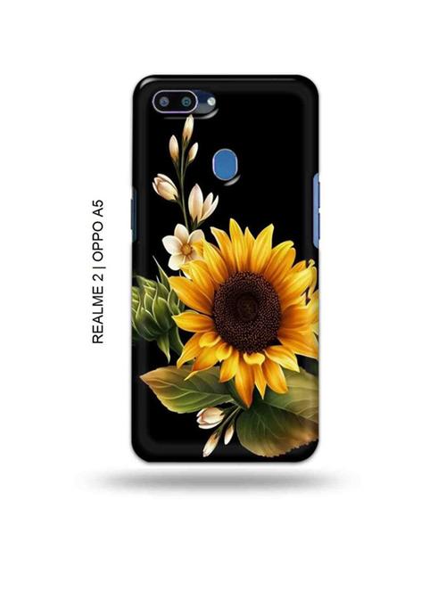 flowers back cover compatible with realme 2, oppo a5 - 18993034 - Very Small Image - 1