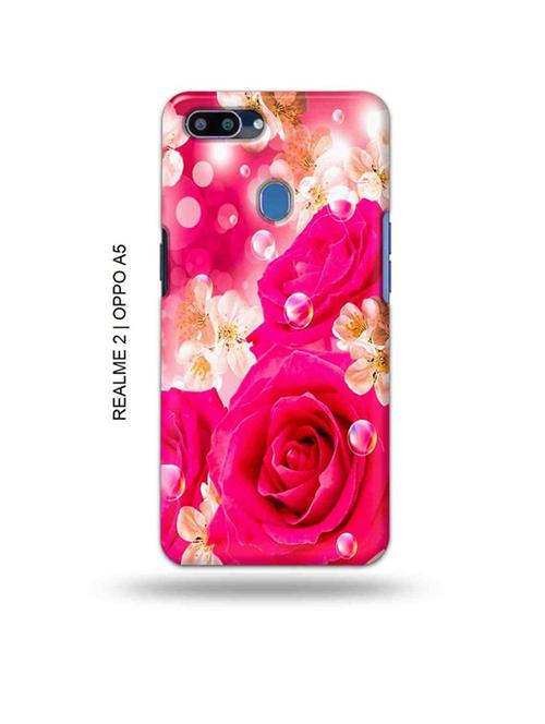 flowers back cover compatible with realme 2, oppo a5 - 18993035 - Very Small Image - 1
