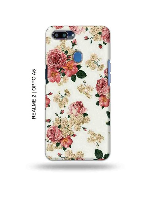 flowers back cover compatible with realme 2, oppo a5 - 18993040 - Very Small Image - 1