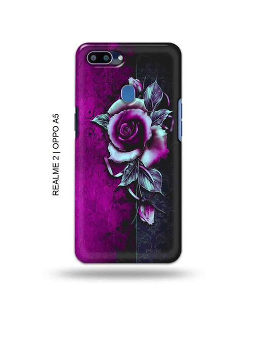 flowers back cover compatible with realme 2, oppo a5 - 18993044 - Very Small Image - 1