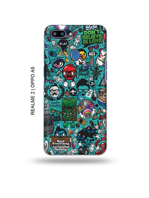 zombies dope back cover compatible with realme 2, oppo a5 - 18993052 - Very Small Image - 1