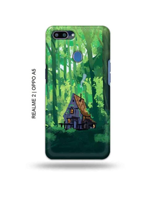 forest house back cover compatible with realme 2, oppo a5 - 18993073 - Very Small Image - 1