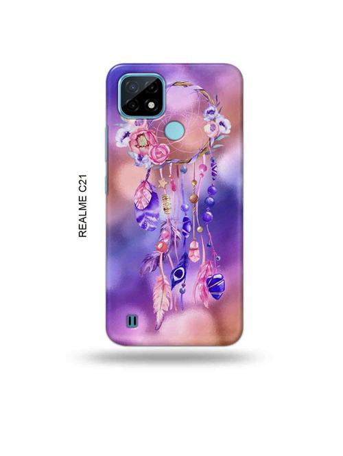 feather dream catcher back cover compatible with realme c21 - 18993079 - Very Small Image - 1