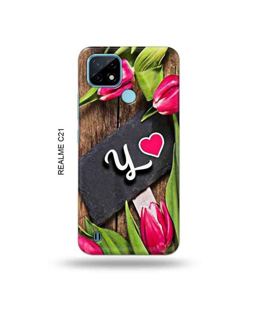flower letter y back cover compatible with realme c21 - 18993116 - Very Small Image - 1