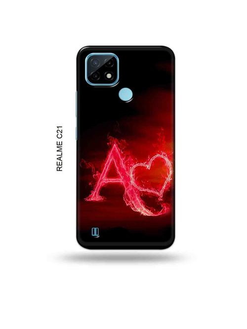 fire heart letter a back cover compatible with realme c21 - 18993120 - Very Small Image - 1