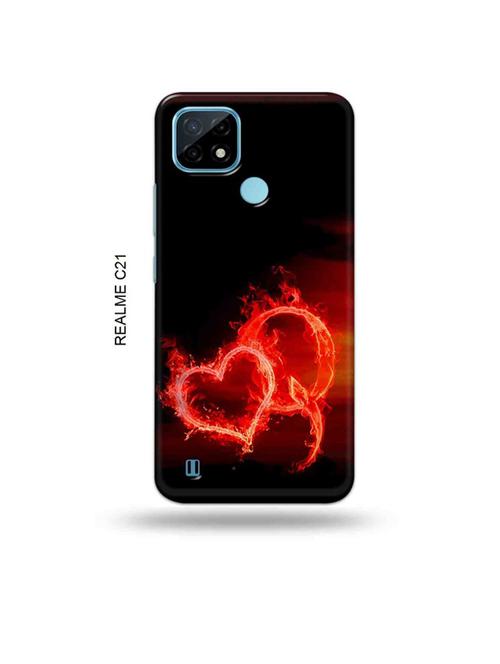 fire heart letter q back cover compatible with realme c21 - 18993136 - Very Small Image - 1
