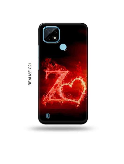 fire heart letter z back cover compatible with realme c21 - 18993145 - Very Small Image - 1