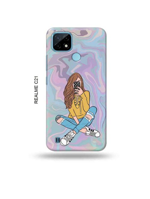 eiffel tower back cover compatible with realme c21 - 18993180 - Very Small Image - 1