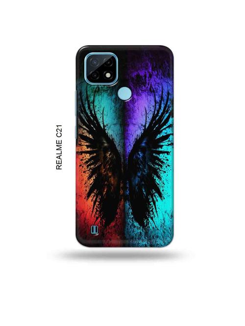 tweakymod designer printed hard case | coulrful butterfly back cover compatible with realme c21 - 18993199 - Very Small Image - 1