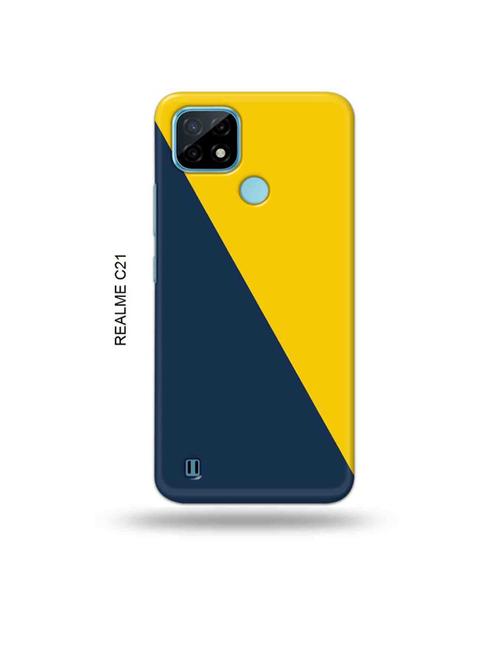 yellow blue back cover compatible with realme c21 - 18993228 - Very Small Image - 1