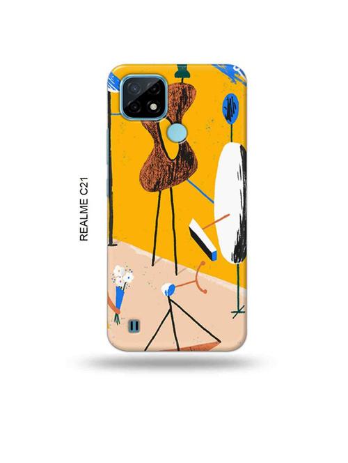 tribal art back cover compatible with realme c21 - 18993247 - Very Small Image - 1