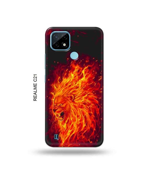 firry lion back cover compatible with realme c21 - 18993258 - Very Small Image - 1