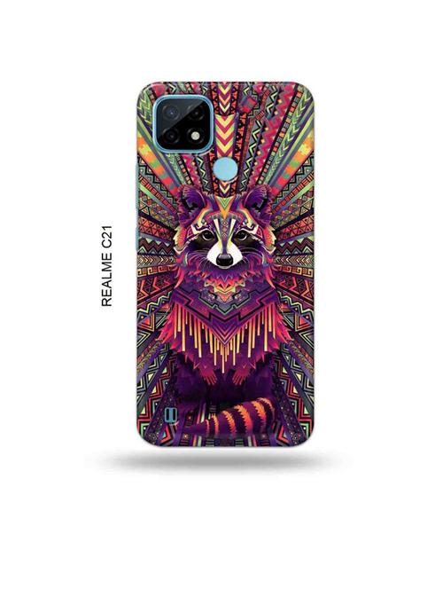 kalankari fox back cover compatible with realme c21 - 18993282 - Very Small Image - 1