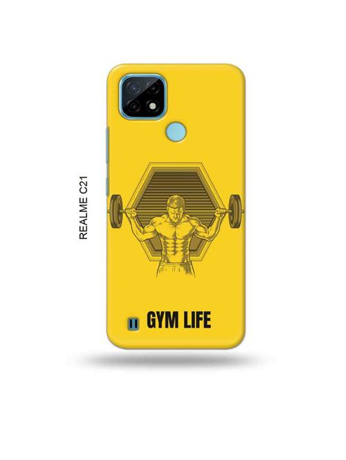 tweakymod designer printed hard case | gym life back cover compatible with realme c21 - 18993367 - Very Small Image - 1