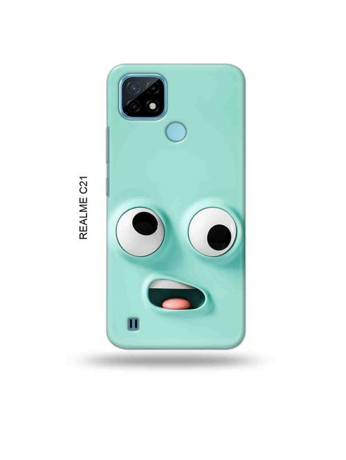 funny face emoji back cover compatible with realme c21 - 18993391 - Very Small Image - 1