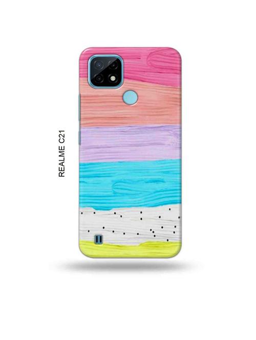 colour wood back cover compatible with realme c21 - 18993410 - Very Small Image - 1
