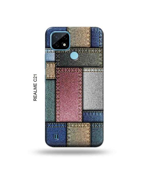 denim back cover compatible with realme c21 - 18993474 - Very Small Image - 1