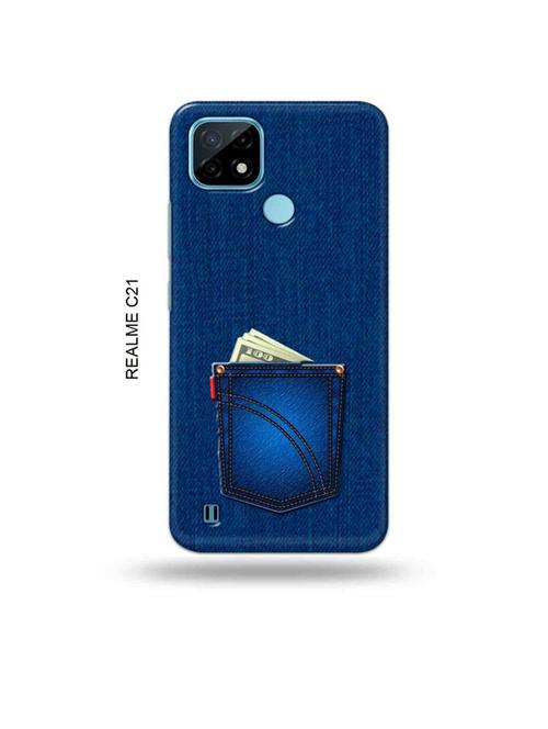 jeans back cover compatible with realme c21 - 18993477 - Very Small Image - 1