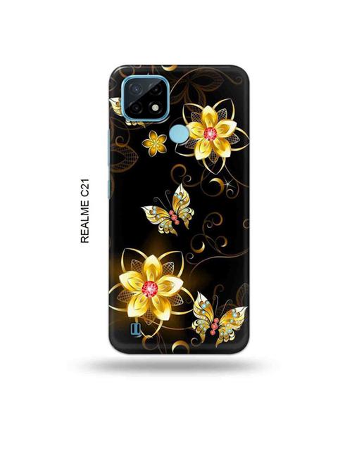 flowers back cover compatible with realme c21 - 18993511 - Very Small Image - 1