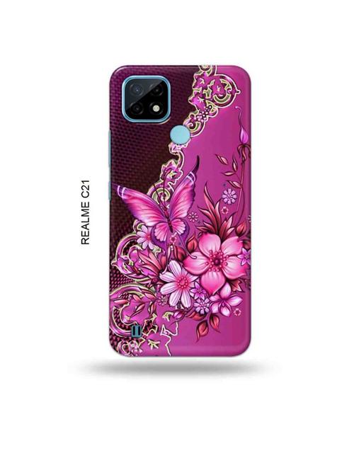 flowers back cover compatible with realme c21 - 18993519 - Very Small Image - 1