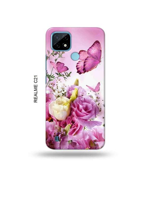 flowers back cover compatible with realme c21 - 18993520 - Very Small Image - 1
