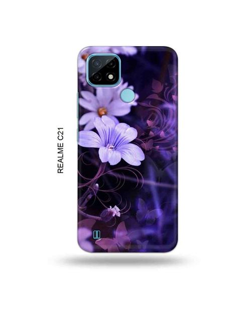 flowers back cover compatible with realme c21 - 18993525 - Very Small Image - 1