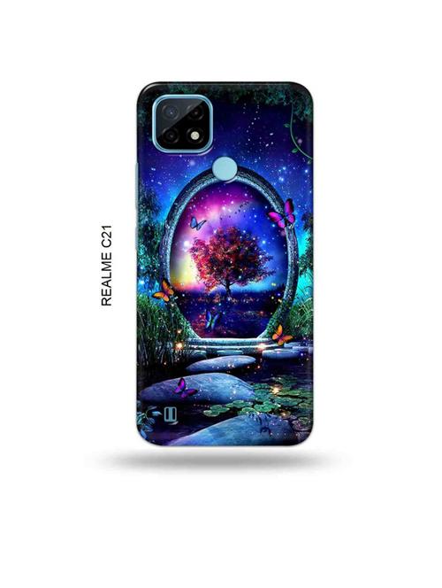 flowers back cover compatible with realme c21 - 18993527 - Very Small Image - 1