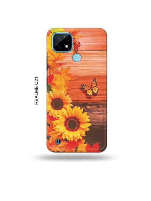 flowers back cover compatible with realme c21 - 18993532 - Very Small Image - 1