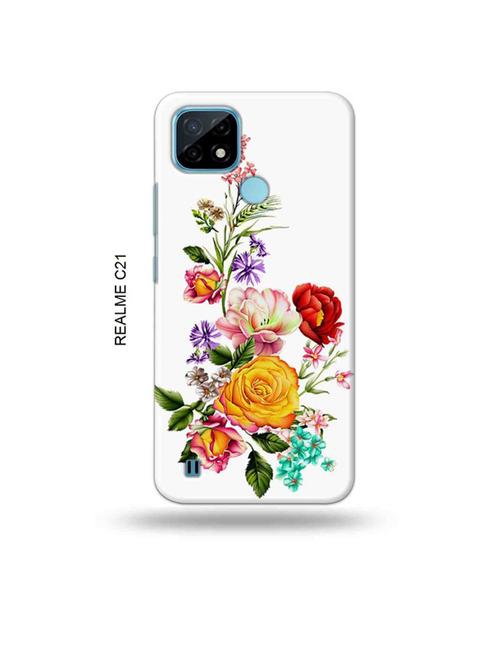 flowers back cover compatible with realme c21 - 18993534 - Very Small Image - 1