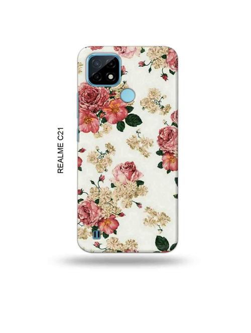 flowers back cover compatible with realme c21 - 18993541 - Very Small Image - 1