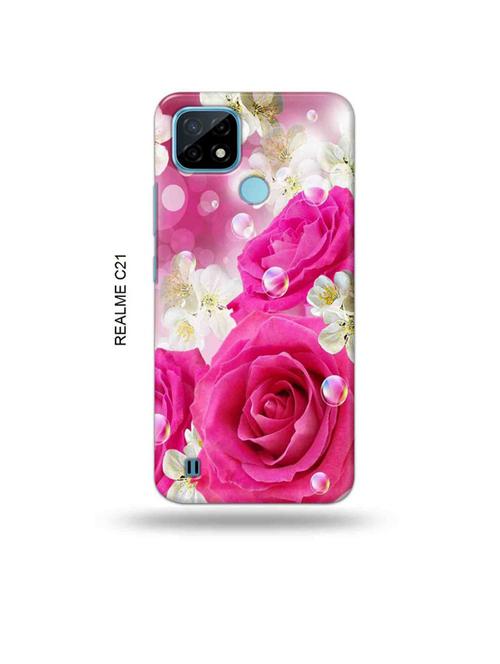 flowers back cover compatible with realme c21 - 18993543 - Very Small Image - 1