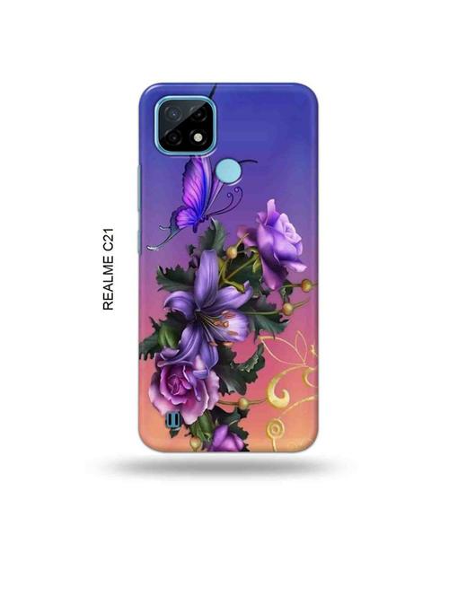 flowers back cover compatible with realme c21 - 18993544 - Very Small Image - 1