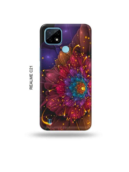 flowers back cover compatible with realme c21 - 18993546 - Very Small Image - 1