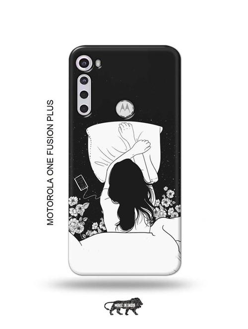 sleepy girl back cover compatible with motorola one fusion plus - 18993705 - Very Small Image - 1
