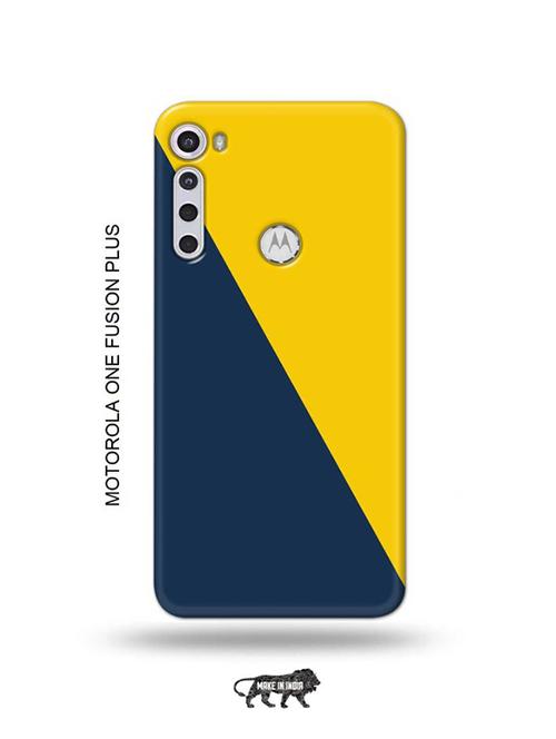 yellow blue back cover compatible with motorola one fusion plus - 18993729 - Very Small Image - 1