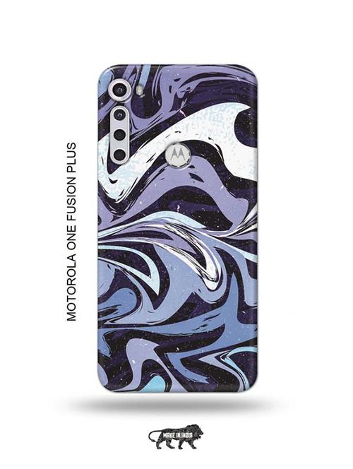 messy blue back cover compatible with motorola one fusion plus - 18993735 - Very Small Image - 1