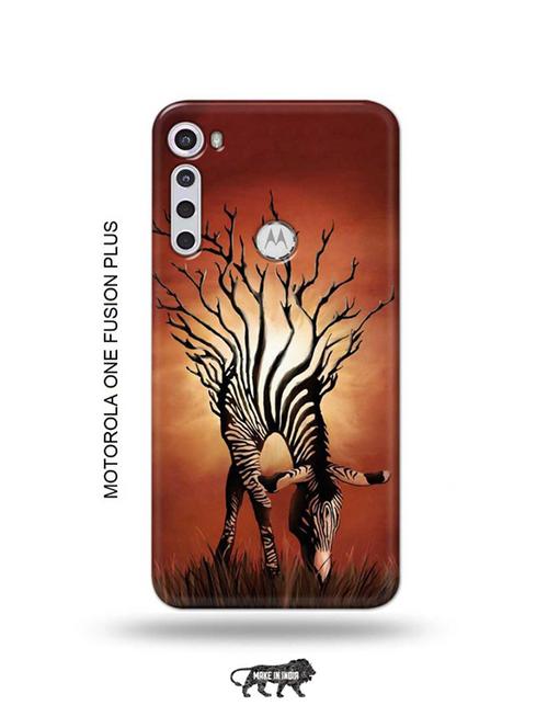 zebra back cover compatible with motorola one fusion plus - 18993764 - Very Small Image - 1