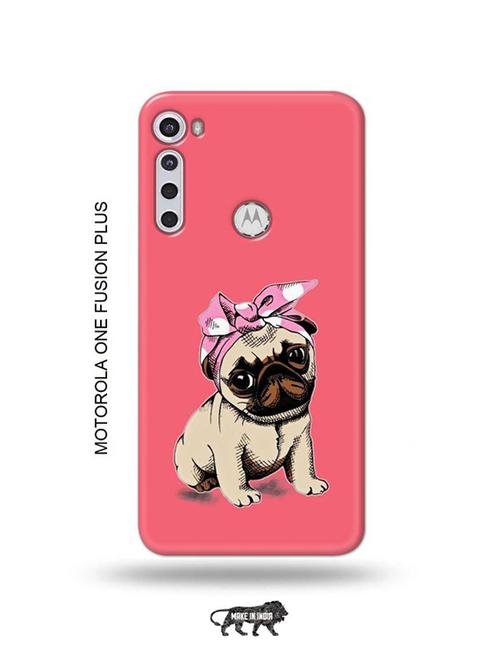 cute dog back cover compatible with motorola one fusion plus - 18993780 - Very Small Image - 1