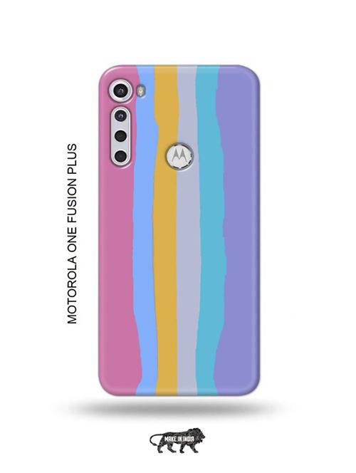 rainbow new back cover compatible with motorola one fusion plus - 18993906 - Very Small Image - 1