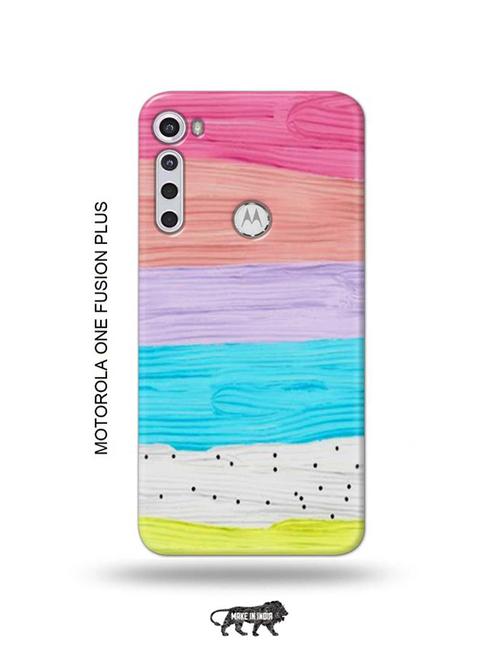 colour wood back cover compatible with motorola one fusion plus - 18993911 - Very Small Image - 1