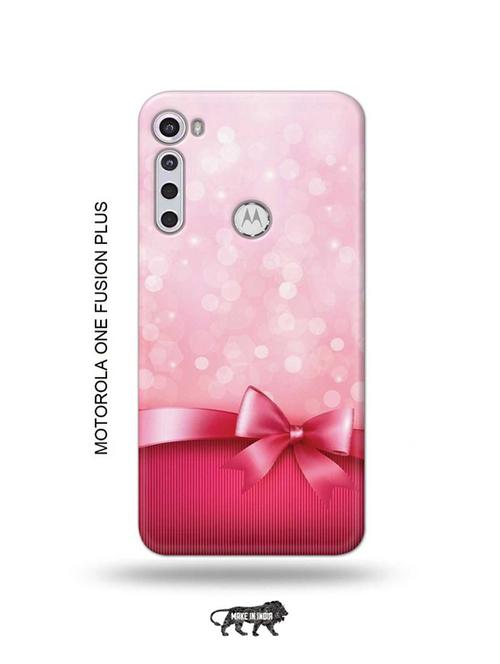 pink bow tie back cover compatible with motorola one fusion plus - 18993965 - Very Small Image - 1