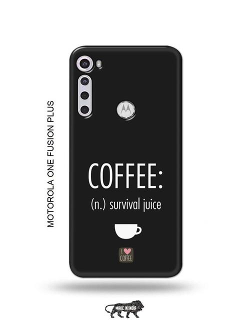 coffee survival juice back cover compatible with motorola one fusion plus - 18993966 - Very Small Image - 1