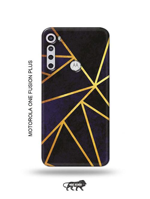 vertical gold strips back cover compatible with motorola one fusion plus - 18993969 - Very Small Image - 1