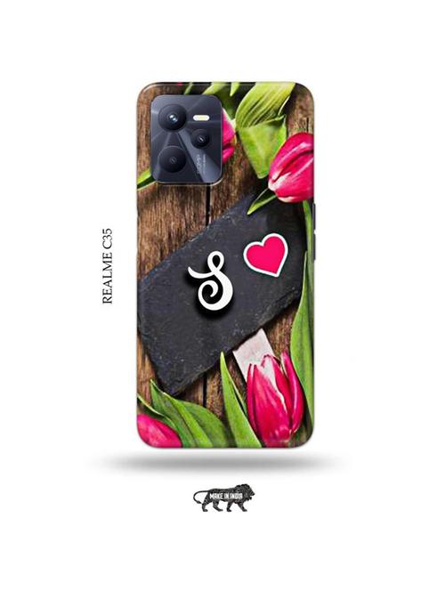 flower letter s back cover compatible with realme c35 - 18994112 - Very Small Image - 1