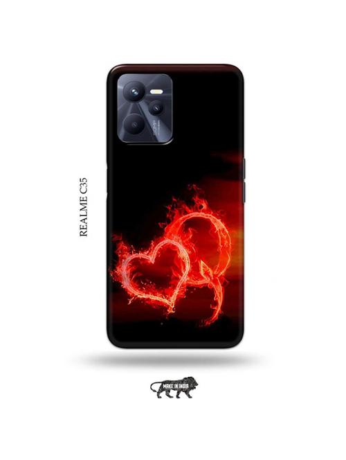 fire heart letter q back cover compatible with realme c35 - 18994138 - Very Small Image - 1