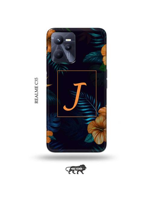 floral j back cover compatible with realme c35 - 18994157 - Very Small Image - 1