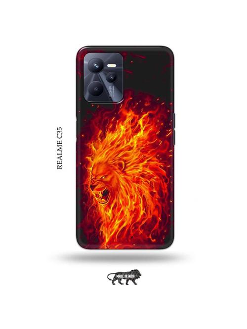 firry lion back cover compatible with realme c35 - 18994260 - Very Small Image - 1