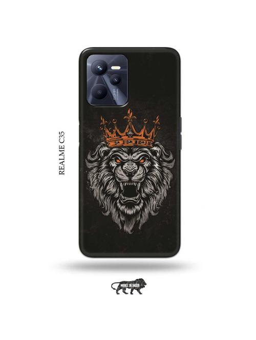 king lion back cover compatible with realme c35 - 18994273 - Very Small Image - 1